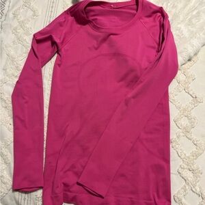 lululemon athletica Pink Long Sleeve Tee